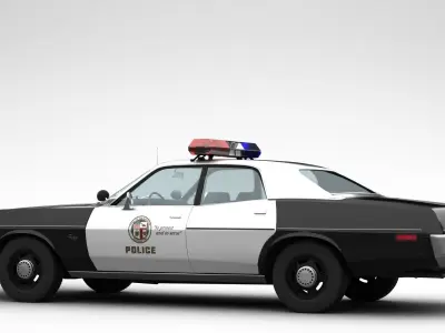 Plymouth Fury Police 1978 3D model