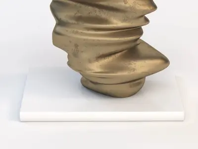 Level Head Sculpture By Tony Cragg 3D model