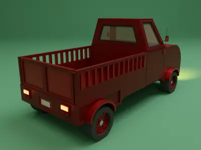Lowpoly Car 2 Low-poly 3D model