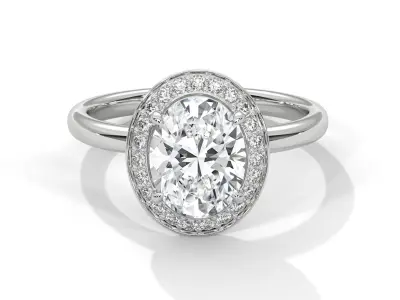 solitaire ring with detail images and 360 render videos 82 3D print model