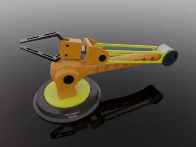 Robot ARM Low-poly 3D model
