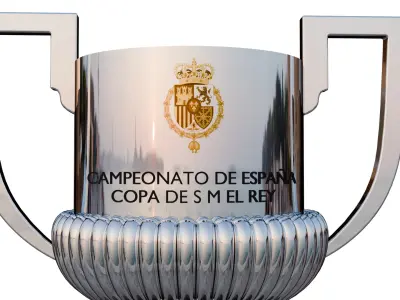 Copa del Rey trophy Spanish Cup trophy 3D model