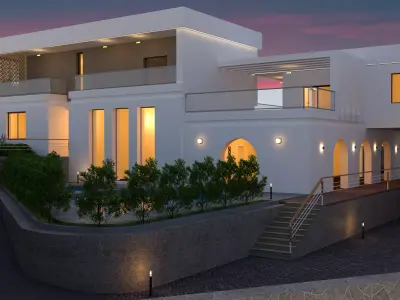 Modern Mauresque Luxury Villa High Quality 3D Model 3D model