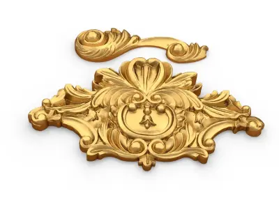 Classic decor ornament 71  3D model