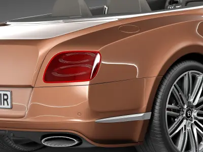 Bentley Continental GT Speed Cabrio 2015 3D model