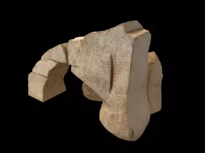 Modular Stylized Cliff Rock 3D model