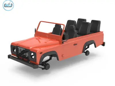 Land Rover Defender 3D print model