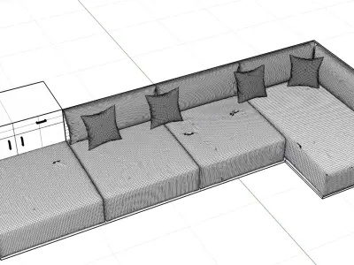 Modern Sofa Free 3D model purchase