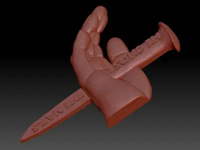 The hand of Jesus 3D print model