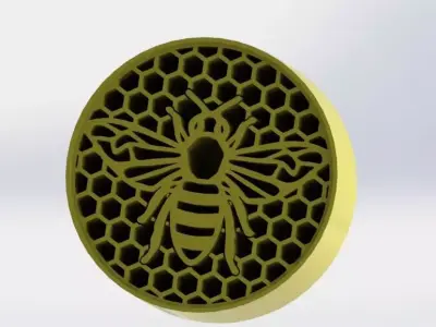 Honeycomb Bee Decor 3D Print Model STL STEP  SolidWorks 3D print model
