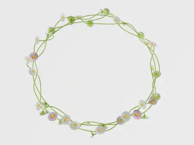 Daisy Flower Crown 3D model