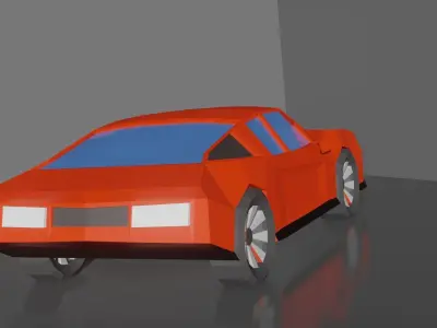 Low Poly Sport-car Low-poly 3D model