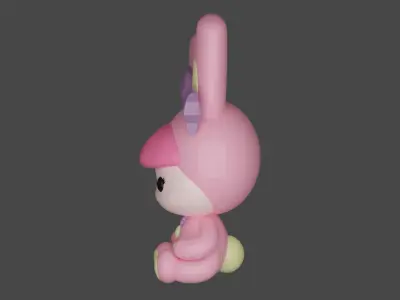 Bunny girl 3D print model