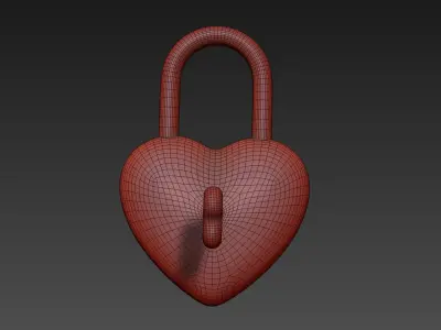 Heart Lock 3D model