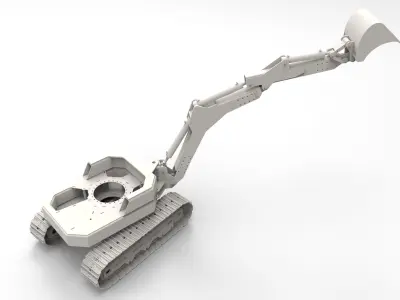 Mini Excavateur 3D model