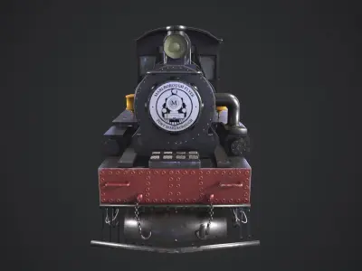Train model Low-poly 3D model