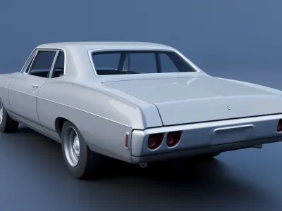 Chevrolet Bel Air 1968 3D print model