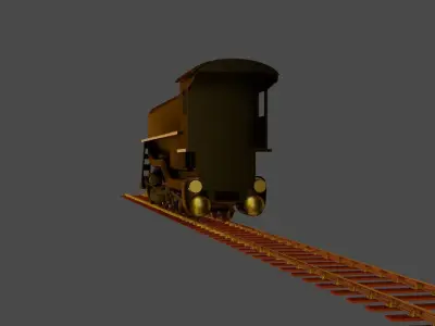 THE L F LOREE TRIPLE EXPANSION LOCOMOTIVE 3D model