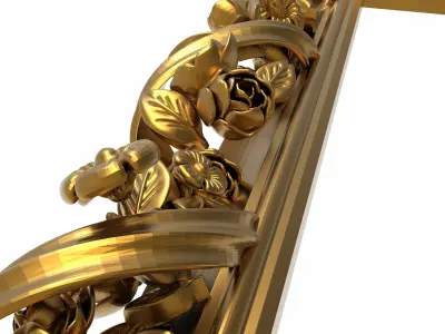 carved frame 3D model 35