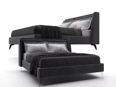 Bed Modern LUXURY Loft desing series 3D model