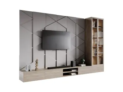 Modern TV Wall 026 3D model