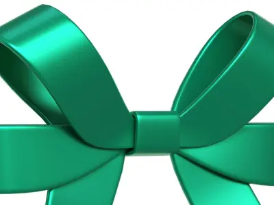 Christmas Bow Ribbon 57 Low-poly 3D model