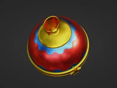 Stylized Christmas Ornament 3D model