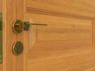 Door classic 09 3D model