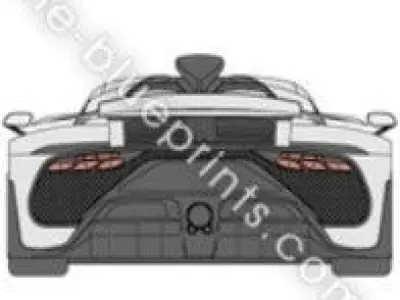A mercedes benz hyper car Low-poly 3D model