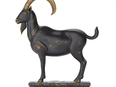 Decorative goat 3D model