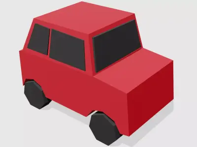 Low-Poly Car Free low-poly 3D model by MrDevToilet