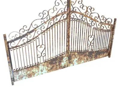 Ironworks collection wrought iron gate at 3D model