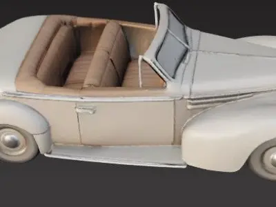 Sporty Classic Car Model V2  Unique Design for 3D Printing 3D print model