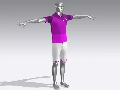  Tennis Player Uniform 3D model