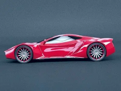 HyperOn supercar concept 3D model