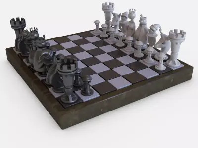 Chess Game 3D model