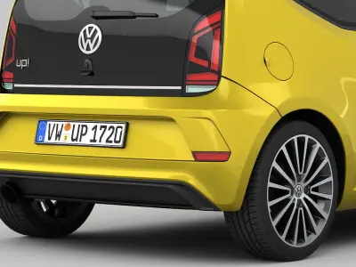 Volkswagen Up 2017 detailed interior 3D model