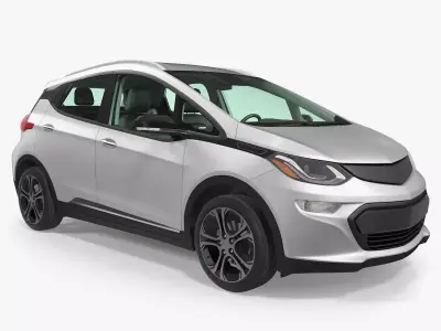 Electric Family Vehicle 2018 Generic Rigged 3D model