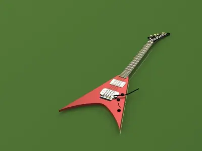 Jackson guitar Free 3D model