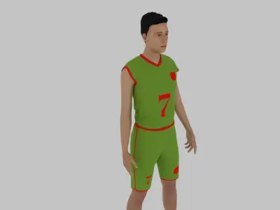 Basketball Player Low-poly 3D model purchase