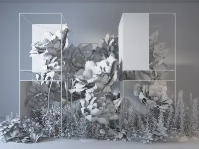 Floristry Fine art display 3D model