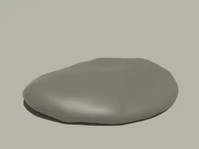 Rock 2 and UV map Free low-poly 3D model