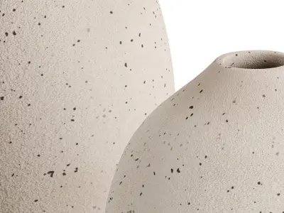 Boho Ceramic Vase 3D model