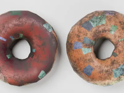 Inflatable Donut Free low-poly 3D model