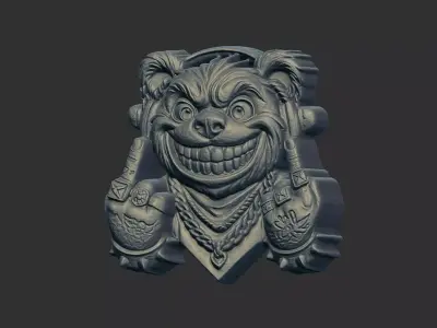 teddy thug cnc model  3D print model