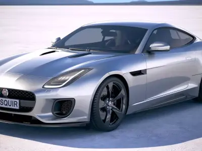 Jaguar F-Type 400 sport Coupe 2018 3D model