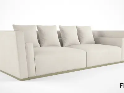 Fendi Casa Borromini sofa 3D model