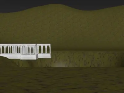 Pavilion in the Pond Free 3D model