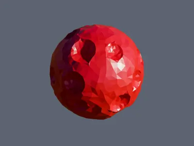 Planets 2 Low-poly 3D model