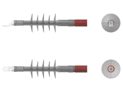 Medium voltage outdoor cable terminal Free 3D model